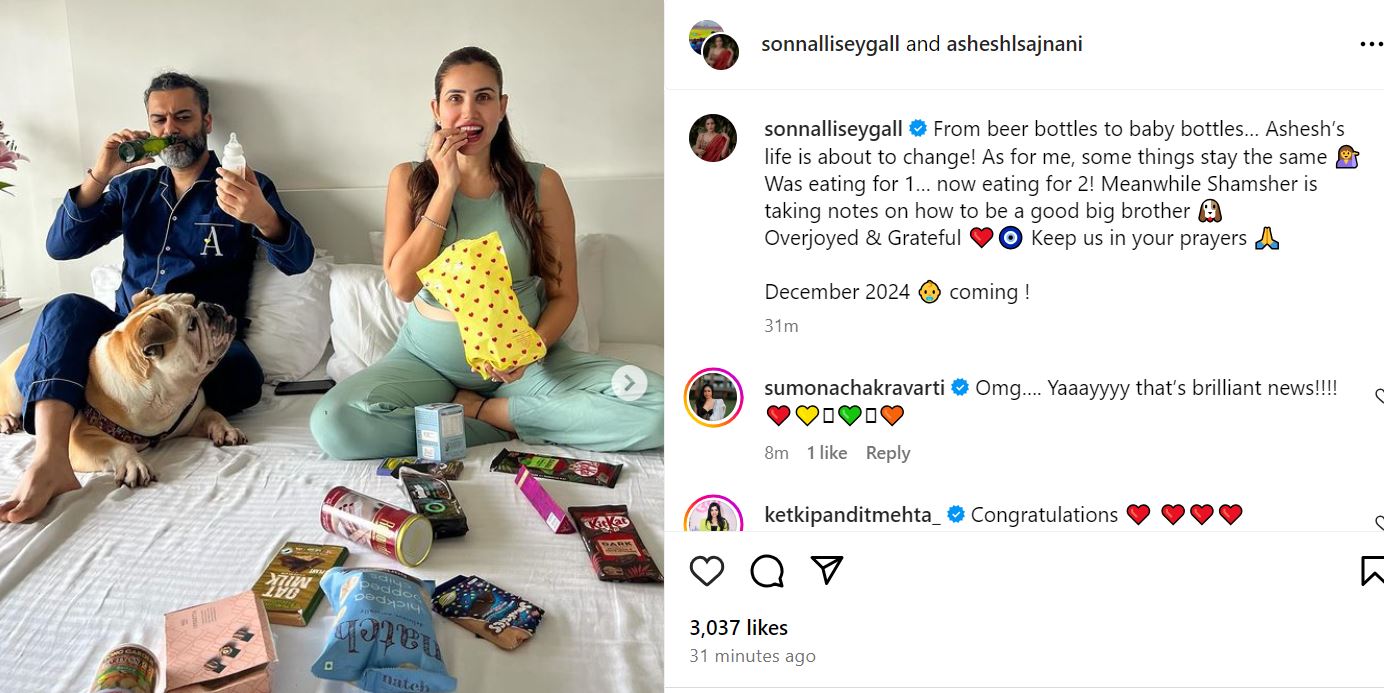 sonnalli seygall pregnancy